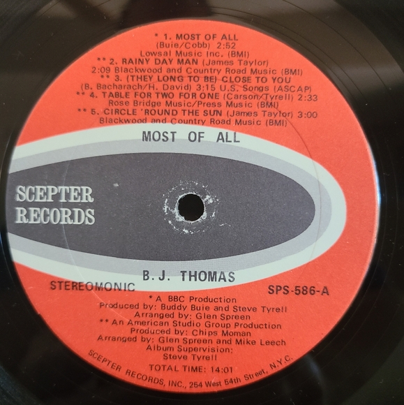 BJ Thomas Vinyl - Picture 4 of 7